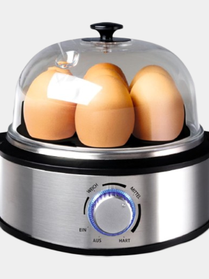 SONIFER 7-Eggs 350W Electric Egg Boiler, Stainless Steel Automatic Egg Boiler Cooker Steamer SF-1501 (D18 x H19)cm