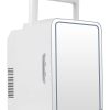 12L Makeup Mirror Cosmetics Mini Fridge Car 12v DC/Home AC 220V Portable Personal Beauty Front Mirror Mini Refrigerator, Mini Fridge With Adjustable Light LED For Skincare, Makeup, Cosmetics, Cars, Boats, Bedrooms, Offices, Camping, Picnics, Road Trips &a
