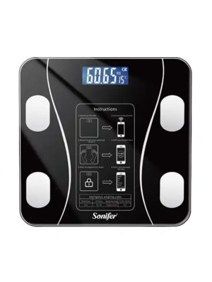 180Kg Bluetooth Digital BMI Weight Scale With Body Fat Analyzer & Fitness Body Composition Monitor With Mobile App SF-1913 (L26 x W26 x H2.2)cm